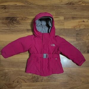 The North Face Fuchsia Belted Jacket